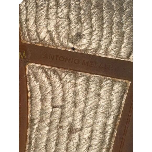 Antonio Melani Luluna Blue Polka Dot Ankle Wrap Espadrille Flats Size 7.5 - Picture 7 of 13